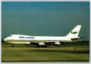 Airplane Postcard Air Gabon Airlines Boeing 747-2Q2B F-ODJG BO7