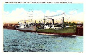 Washington Vancouver,  Cargo ships docked