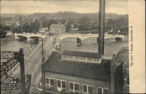 Zanesville Ohio OH Birdseye View c1910s Postcard