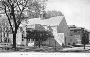 Evanston Illinois 1930s Postcard Lutkin Hall Northwestern University