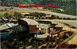 Vtg Santa Fe New Mexico NM Opera House All Weather Theater Birdseye Postcard