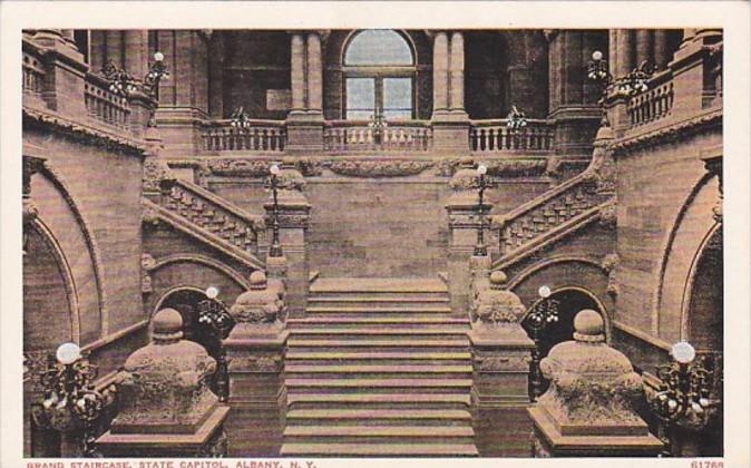 New York Albany State Capitol Building Grand Staircase