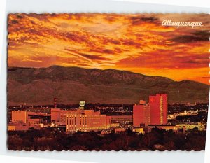 Postcard Beautiful Sunset Albuquerque New Mexico USA