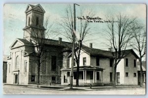 La Porte Indiana Postcard ME Church Building Exterior View 1910 Vintage Antique