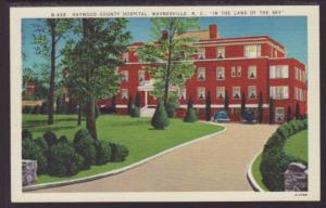 Haywood County Hospital,Waynesville NC Postcard 