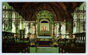 BARBADOS, West Indies ~ ST. MICHAEL'S CHURCH Interior c1960s-70s   Postcard