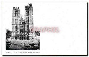 Old Postcard Brussels Collegiate SS Michael and Gudula