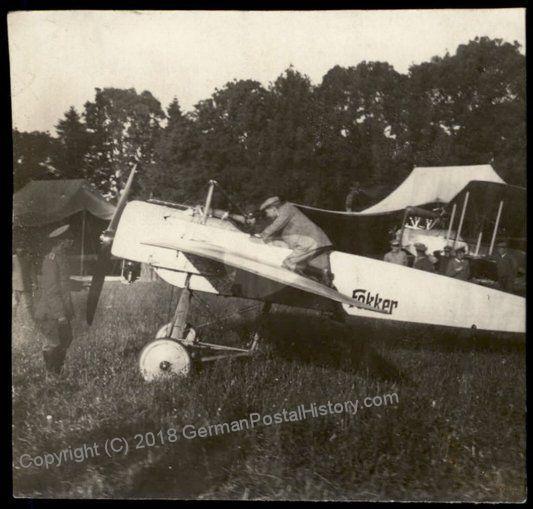 Germany WWI Airplane 1st Wartime Fokker Sept 1914 Aviation Original Photo 64728