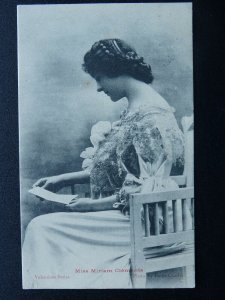 Actress Stage Performer MISS MIRIAM CLEMENTS c1902 UB Postcard by Valentine