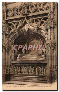 Postcard Old Brou Church Mausoleum of Marguerite de Boureon