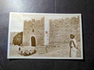 Mint England Palestine RPPC Postcard Jerusalem The Gate of Herod