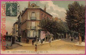 ak1922 - France - VINTAGE POSTCARD - Saint-Chamond - 1912  TRAM