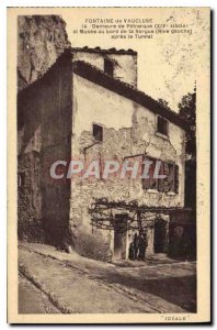 Old Postcard Vaucluse Fontaine Residence Petrarch (XIV) and Museum along the ...