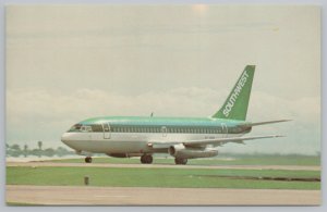 Transportation~Aircraft~Southwest Airlines Boeing 737-200~Vintage Postcard