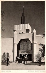 1933 Chicago World's Fair Hall Of Religion Entrance