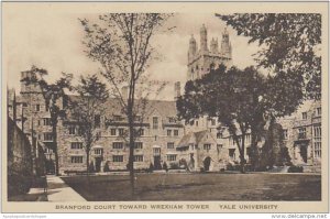 Connecticut New Haven Branford Court Toward Wrexham Tower Yale University Alb...