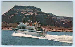 LAKE POWELL, AZ Arizona ~ TOUR BOAT ETHEL G to Rainbow Canyon c1970s Postcard