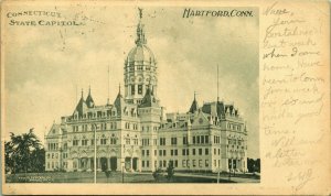 State Capitol Hartford Connecticut Postcard Albertype UND 1905