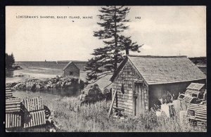 Maine BAILEY ISLAND Lobsterman's Shanties - pm1952