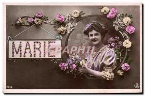 Old Postcard Fancy Marie Surname