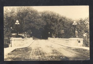 RPPC PROCTOR VRMONT BRIDGE VINTAGE REAL PHOTO POSTCARD