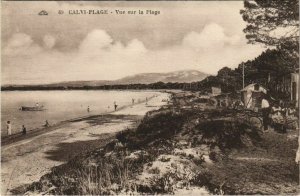 CPA Calvi vue sur la Plage CORSICA (1078405)