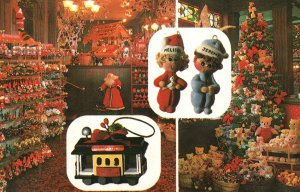 Vintage Postcard S Claus San Francisco Napa Valley Year Round Christmas Stores