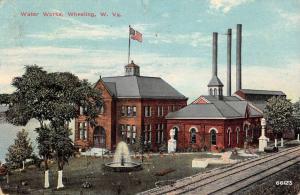 Wheeling West Virginia Water Works Birdseye View Antique Postcard K79963