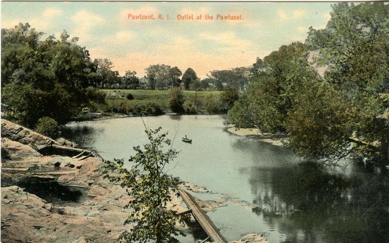 RI - Pawtuxet.  Outlet of the Pawtuxet River