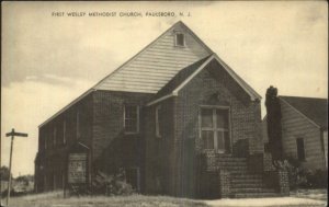 Paulsboro NJ First Wesley Methodist Church Postcard