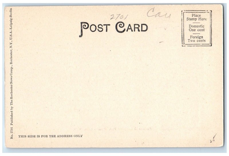 c1905's Pavilion At Lakeside Park Auburn New York NY Unposted Postcard 