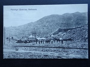 Wales BETHESDA Penrhyn Slate Quarry NOW ZIP WORLD c1905 Postcard by Astley