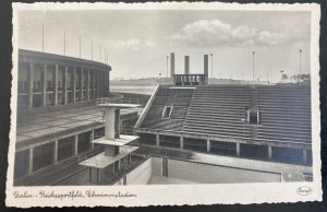 Mint Germany RPPC Postcard Berlin 1936 Olympic Games Swimming Stadium