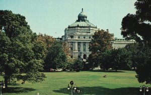 Vintage Postcard The Library Of Congress Largest Library Building Washington DC