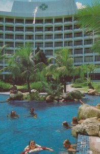 Malaysia Golden Sands Hotel Butu Feringgi Beach 1980s Advertising Postcard