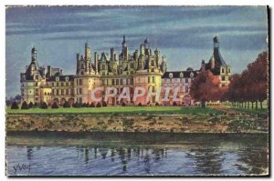 Old Postcard Chateau De Chambord North Facade