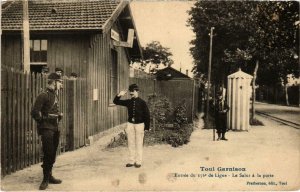 CPA Militaire Toul - Entrée du 156e de Ligne - Le Salut (90336)