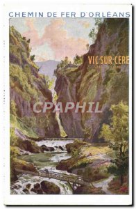 Old Postcard Train Railways & # 39Orleans Vic sur Cere