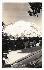 RPPC: Mt Rainier from Yakima Park, Washington, mint Ellis #674 (PC1613)