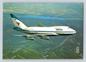 Aviation Postcard Iran Air Airlines Boeing 747 Special Performer In Flight B2