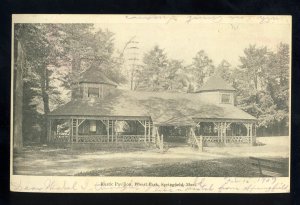 Springfield, Massachusetts/MA/Mass Postcard, Rustic Pavilion, Forest Park