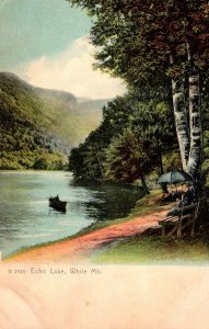 New Hampshire White Mountains Echo Lake Rotograph