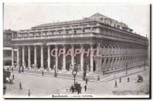 Postcard Old Bordeaux Grand Theater