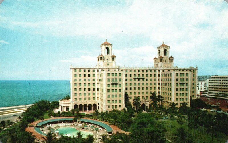Vintage Postcard Hotel National Hotel Vedado Hubana Cuba  Eklachrome