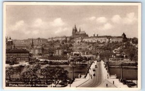 PRAGUE The Manes-Bridge and the Castle Czech Republic Postcard