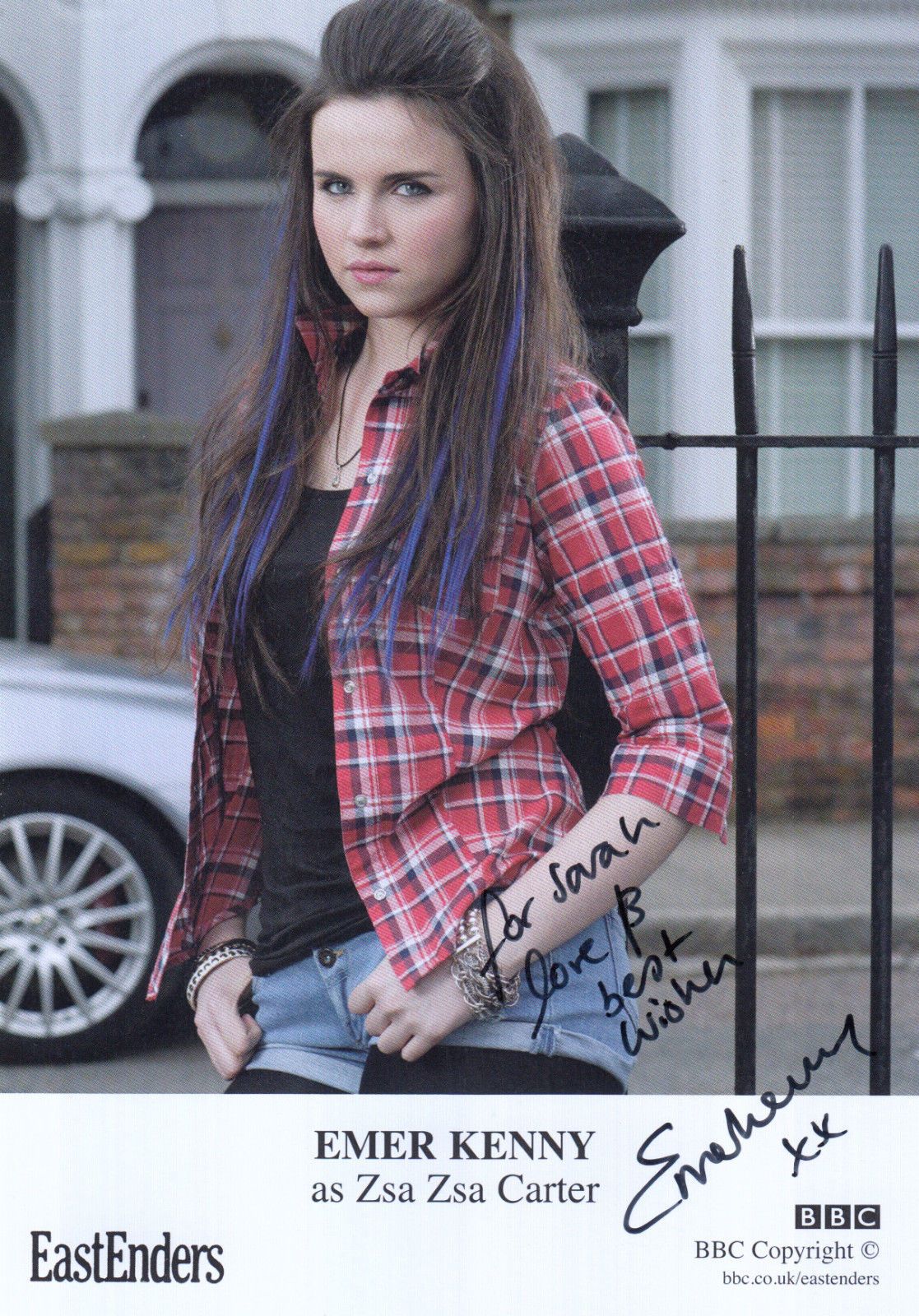 Natasha Beaumont as SJ Fletcher BBC Eastenders Hand Signed Cast