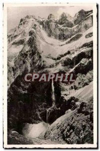 Gavarnie Old Postcard Waterfall and d & # 39Astazou peaks of the waterfall an...