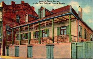 Vtg 1950s Madame John's Legacy French Quarter New Orleans Louisiana LA Postcard