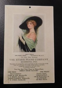 Mint USA Advertising Postcard The Starr Piano Company Richmond IN Company