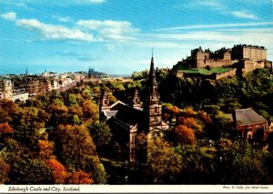 Scotland Edinburgh Castle and City View